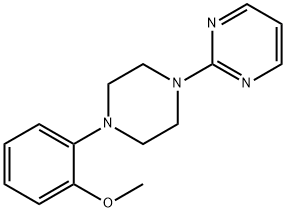 2-[4-(o-Methoxyphenyl)-1-piperazinyl]pyrimidine 结构式