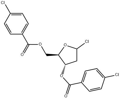1-氯-3,5-二对氯苯甲酰氧基-2-脱氧-D-核糖 结构式