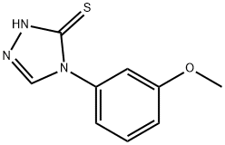 4-(3-甲氧基苯基)-4H-1,2,4-三唑-3-硫醇 结构式