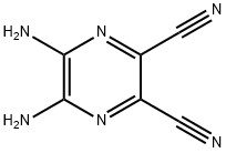 5,6-二氨基-2,3-二氰基吡嗪 结构式