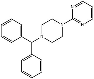 2-(4-Diphenylmethyl-1-piperazinyl)pyrimidine 结构式