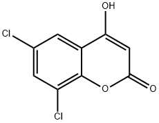 6,8-二氯-4-羟基香豆素 结构式
