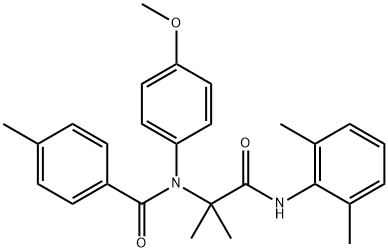 Benzamide, N-[2-[(2,6-dimethylphenyl)amino]-1,1-dimethyl-2-oxoethyl]-N-(4-methoxyphenyl)-4-methyl- (9CI) 结构式