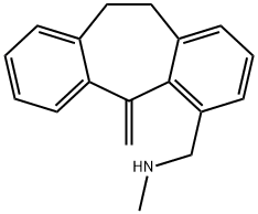 10,11-Dihydro-N-methyl-5-methylene-5H-dibenzo[a,d]cycloheptene-4-methanamine 结构式