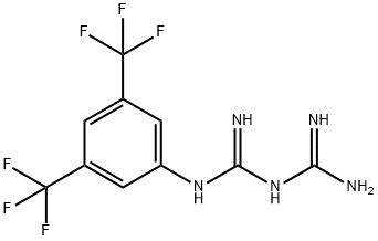 1-[3,5-二-(三氟甲基)苯基]双胍 盐酸盐 结构式