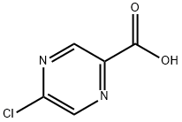5-氯吡嗪-2-羧酸 结构式