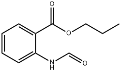 Benzoic acid, 2-(formylamino)-, propyl ester (9CI) 结构式