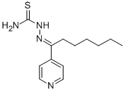 1-(4-Pyridyl)-1-heptanone thiosemicarbazone 结构式