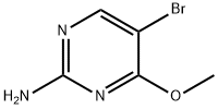 2-氨基-5-溴-4-甲氧基嘧啶 结构式