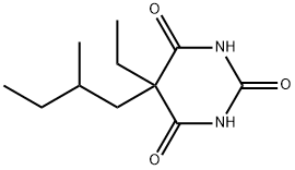 5-ethyl-5-(2-methylbutyl)barbituric acid 结构式