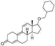 17-[(Cyclohexylmethyl)oxy]estra-4,9,11-trien-3-one 结构式