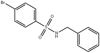 N-苄基-4-溴苯磺酰胺 结构式