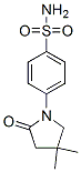 4-(4,4-Dimethyl-2-oxo-1-pyrrolidinyl)benzenesulfonamide 结构式