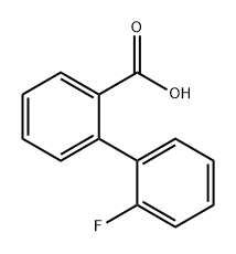 2-(2-氟苯基)苯甲酸 结构式