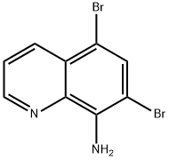 5,7-二溴喹啉-8-胺 结构式