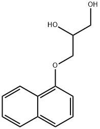 3-(萘酚基)-1,2-二羟基丙烷 结构式