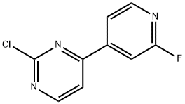 2-氯-4-(2-氟吡啶-4-基)嘧啶 结构式