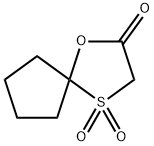 1-Oxa-4-thiaspiro[4.4]nonan-2-one,4,4-dioxide(9CI) 结构式