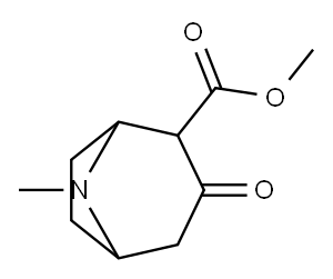 2-甲氧羰基-3-托品酮 结构式