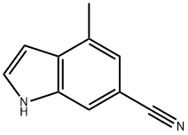 6-氰基-4-甲基-吲哚 结构式