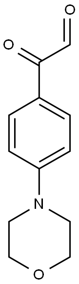 4-吗啉苯基乙二醛 结构式