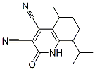 3,4-Quinolinedicarbonitrile,  1,2,5,6,7,8-hexahydro-5-methyl-8-(1-methylethyl)-2-oxo- 结构式