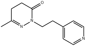 4,5-Dihydro-6-methyl-2-[2-(4-pyridyl)ethyl]-3(2H)-pyridazinone 结构式