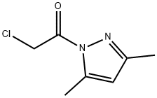 1H-Pyrazole, 1-(chloroacetyl)-3,5-dimethyl- (9CI) 结构式