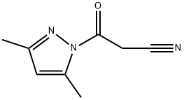 1-氰基乙酰-3,5-二甲基吡唑 结构式