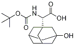 N-叔丁氧羰基-3-羟基-1-金刚烷基-D-甘氨酸 结构式