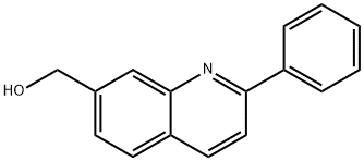 (2-苯基喹啉-7-基)甲醇 结构式