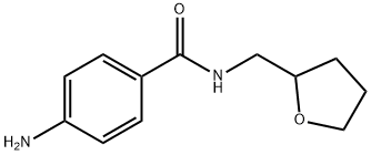 苯甲酰胺,4-氨基-N-四氢呋喃甲基- 结构式