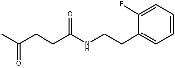 N-[2-(2-氟苯基)乙基]-4-氧代-戊酰胺 结构式