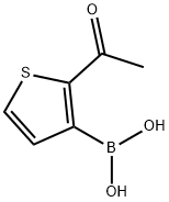 2-乙酰基硫代苯-3-硼酸 结构式