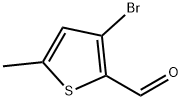 3-溴-5-甲基-2-噻吩甲醛 结构式