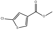 5-氯-3-噻吩甲酸甲酯 结构式