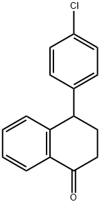 4-(4-Chlorophenyl)-3,4-dihydro-1(2H)-naphthalenone 结构式