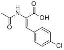 2-乙酰胺基-(3Z)-(41-氯苯基)丙烯酸 结构式