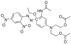 2,2'-[[5-acetamido-4-[(2,4-dinitrophenyl)azo]-4-ethoxyphenyl]imino]diethyl diacetate  结构式