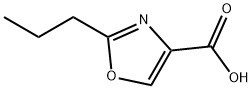 2-Propyl-4-oxazolecarboxylic Acid  结构式