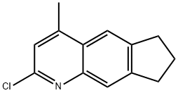 2-氯-4-甲基-7,8-二氢-6H-环戊[G]喹啉 结构式