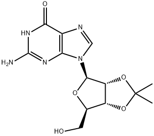 2',3'-O-异丙亚基鸟苷 结构式