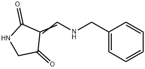 2,4-Pyrrolidinedione, 3-[[(phenylmethyl)amino]methylene]- (9CI) 结构式