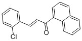 3-(2-Chlorophenyl)-1-(1-naphthyl)prop-2-en-1-one 结构式