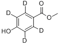 羟苯甲酯-D4 结构式