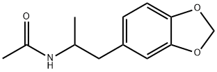 N-acetyl-3,4-methylenedioxyamphetamine hydrochloride 结构式