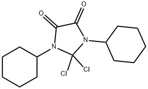 4,5-Imidazolidinedione, 2,2-dichloro-1,3-dicyclohexyl- 结构式