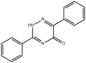 3,6-二苯基-1,2,4-三嗪-5(4H)-酮 结构式