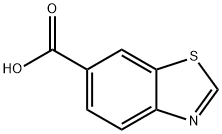 1,3-苯并噻唑-6-羧酸 结构式