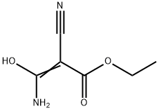 2-Propenoic  acid,  3-amino-2-cyano-3-hydroxy-,  ethyl  ester 结构式